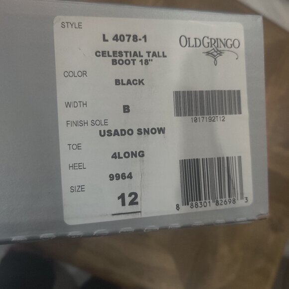 Old Gringo boots size 12 New - Picture 2 of 8